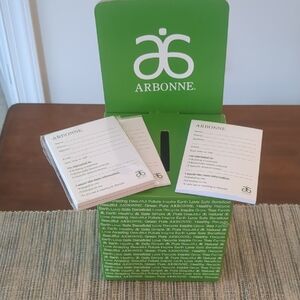 Arbonne Vibrant Green Display Box with Cards